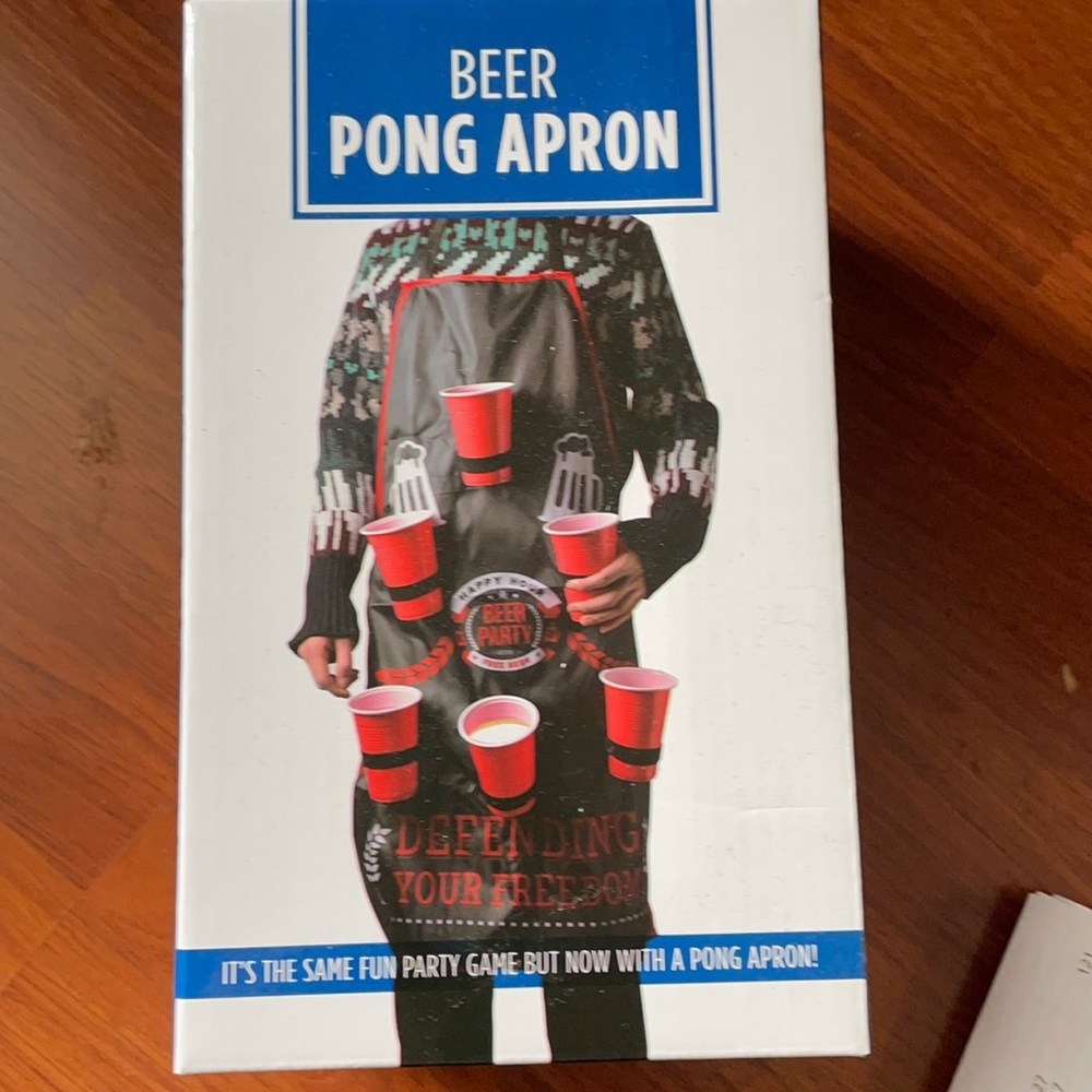 Beer pong apron